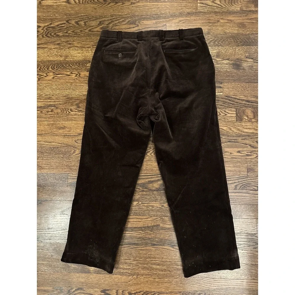 Orvis Corduroy Pants Mens 34x28 Brown Brisbane Moss‎ Wide Wale Trousers